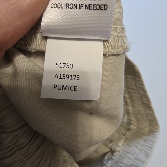 AMO Cotton Straight-leg Pull-On Pant in‎ Pumice Women's Small Lightweight - Picture 9 of 10